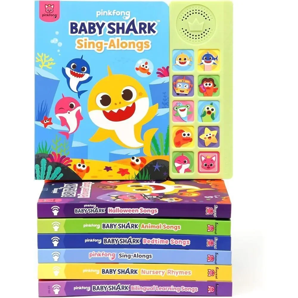 Pinkfong 10 Button Sound Book Baby Shark Sings Learning Education Talking Book